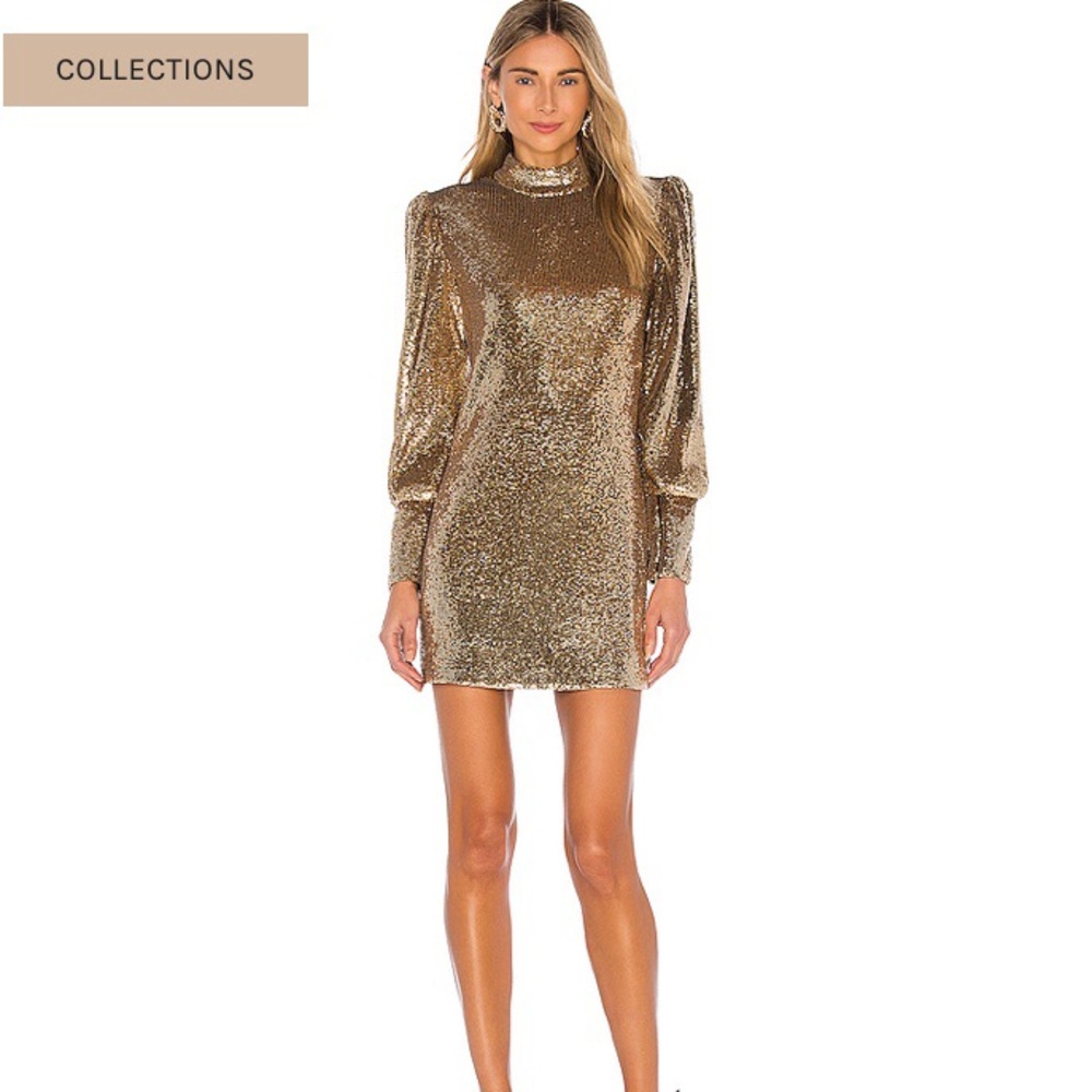 Revolve Christy Dress in Gold!
